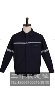 品恩泰克秋季工服-带反光条的款式图